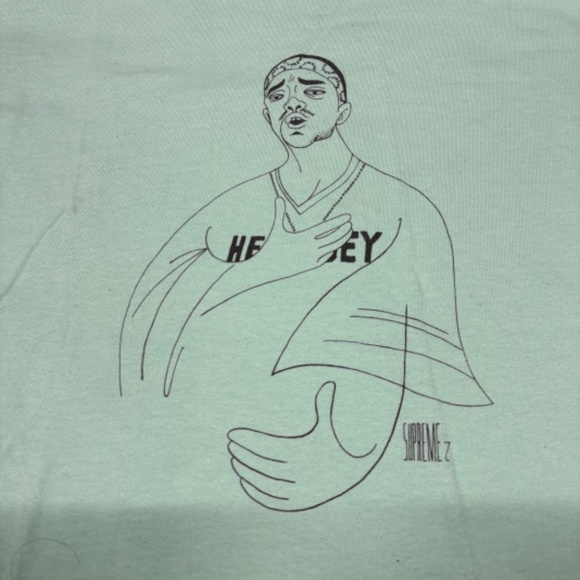 Supreme Prodigy T-Shirt Tiffany Mint Green 2018 Rap Tee Size Medium Pre-Owned - Picture 2 of 4